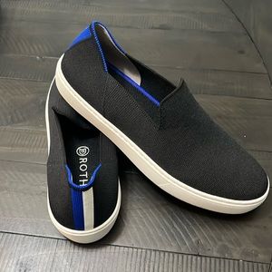 Rothy’s Original Slip-on Sneaker in black. Barely worn. Size 9.